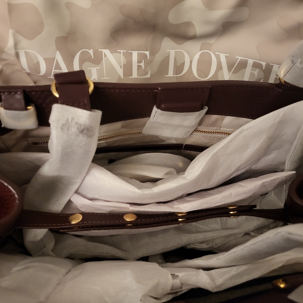 COPY - Dagne Dover Oxblood Allyn Tote Small - Picture 6 of 7